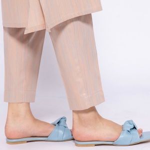 Khaadi Straight Pants Yarn Dyed Space Dyed Twill 100% Cotton Size 16